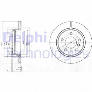 Тормозной диск Delphi BG3041C