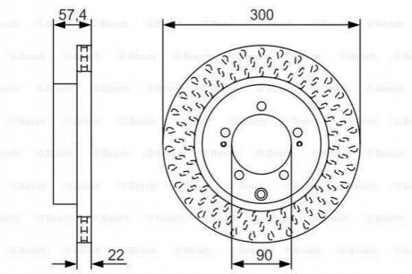 Тормозной диск BOSCH 0986479T33 (фото 1)