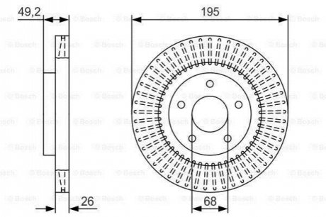 Тормозной диск BOSCH 0986479T99 (фото 1)