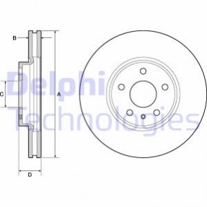 Тормозной диск Delphi BG4702C