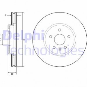 Тормозной диск Delphi BG4783C