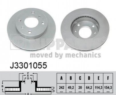 Тормозной диск NIPPARTS J3301055 (фото 1)