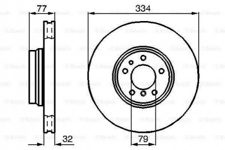 Тормозной диск BOSCH 0986478623