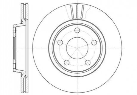 Диск тормозной Audi A4 (95-01) ROADHOUSE 6548.10