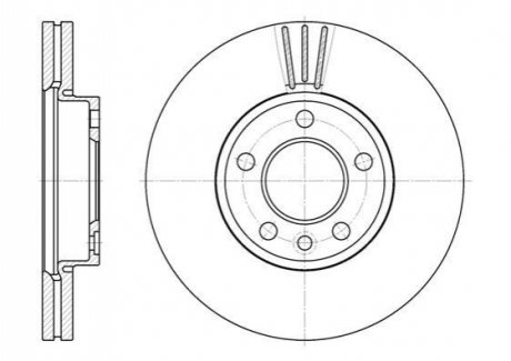 Диск тормозной VW T5 перед ROADHOUSE 6708.10