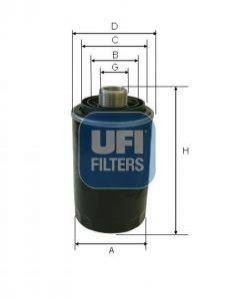 Масляний фiльтр UFI 23.597.00