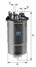 Фильтр топливный в сборе UFI 24.428.00