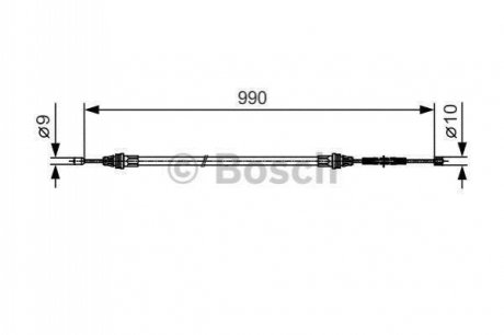 Гальмівний трос BOSCH 1987477751