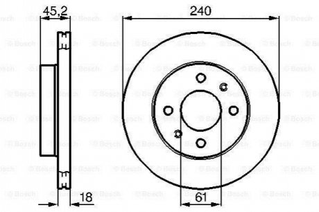 Диск тормозной BOSCH 0986478533 (фото 1)