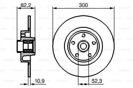 Тормозной диск BOSCH 0986479280 (фото 1)