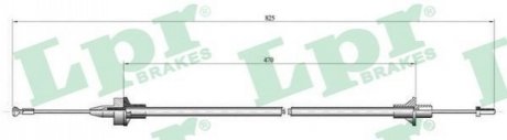Трос зчеплення LPR C0078C