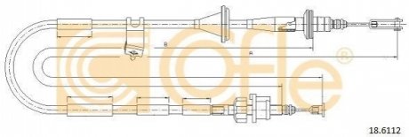 Трос зчеплення COFLE 18.6112 (фото 1)