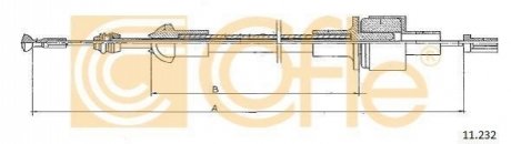 Трос управление сцеплением COFLE 11.232