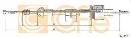 Трос зчеплення COFLE 11.247