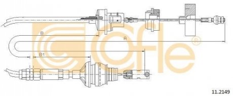 Трос зчеплення COFLE 11.2149