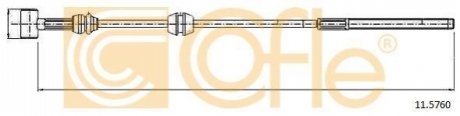 Трос ручного гальма COFLE 11.5760