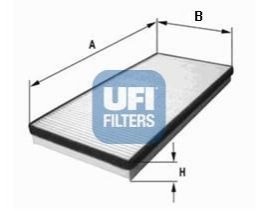 Фільтр, повітря у внутрішній простір UFI 53.137.00