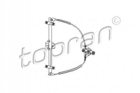 Стеклоподъёмник механический передней левой (водительской) двери VW Golf II, Jetta 86-92 (191 837 TOPRAN / HANS PRIES 102886