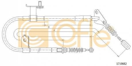 Трос ручника COFLE 17.0682