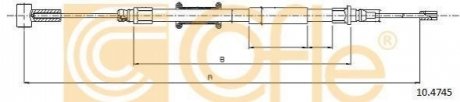 Трос ручника COFLE 10.4745