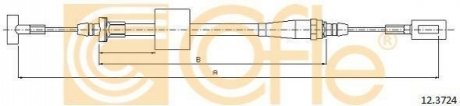 Трос ручного гальма COFLE 12.3724