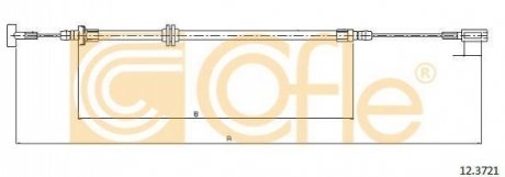 Трос ручника COFLE 12.3721