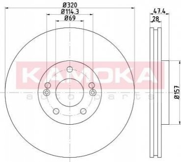 BRAKE DISC KAMOKA 103296