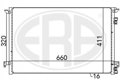 Радіатор ERA 667012