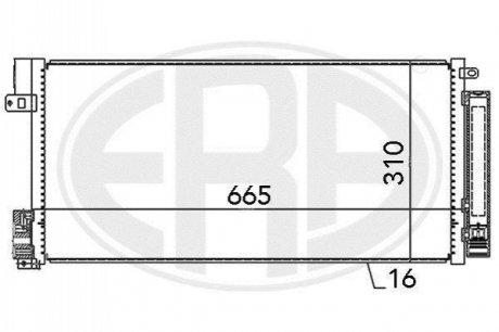 Радіатор ERA 667004