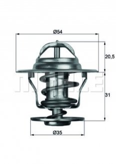 Термостат, охолоджуюча рідина MAHLE / KNECHT TX 13 71 D