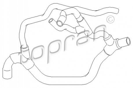 Патрубок TOPRAN / HANS PRIES 700509