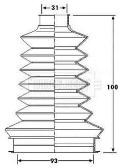 Пыльник BORG & BECK BCB6202