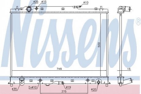 Теплообменник NISSENS 68525