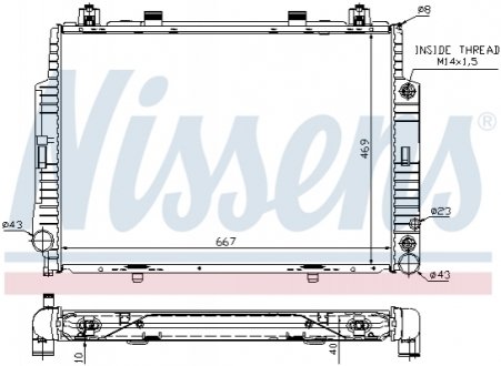 Теплообменник NISSENS 62716A