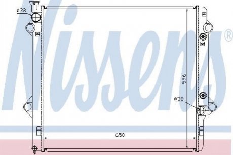 Радіатор охолодження NISSENS 646806