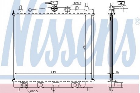 Радіатор охолодження First Fit NISSENS 62902A