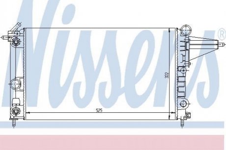 Радіатор OP VECTRA A(88-)1.6 i(+)[OE 1300 088] NISSENS 63225