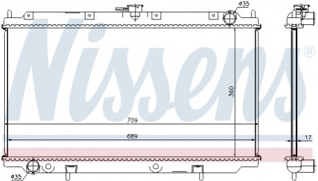 Теплообменник NISSENS 62927A