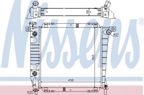 Радiатор NISSENS 620671