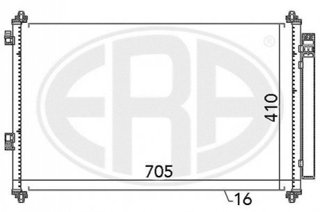 Радiатор ERA 667057