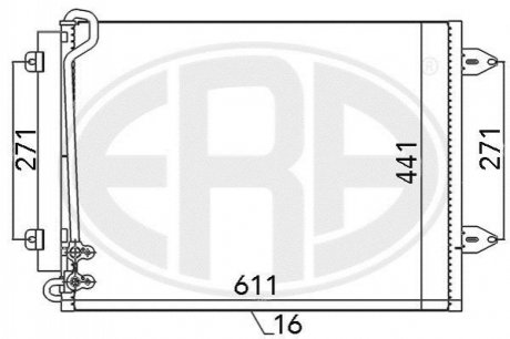 Радіатор ERA 667044