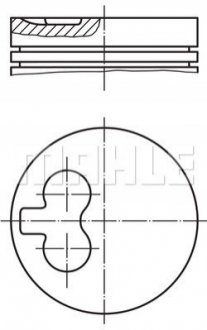 Поршень MAHLE / KNECHT 029 55 01 (фото 1)