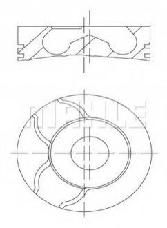 Поршень MAHLE / KNECHT 0101502 (фото 1)