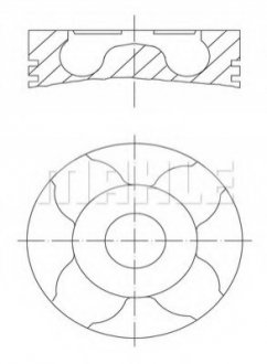 Поршень MAHLE / KNECHT 0100404 (фото 1)