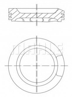 Поршень MAHLE / KNECHT 0330401