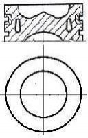 Поршень в комплекті на 1 циліндр, STD NURAL 87-432300-10