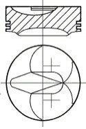 Поршень NURAL 87-287107-30