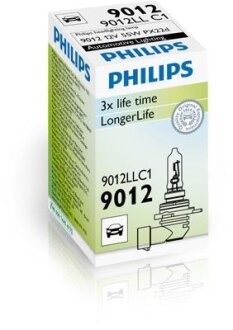 Автолампа LongerLife HIR2 PX22d 55 W прозрачная PHILIPS 9012LLC1