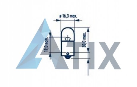 Автолампа R5W BA15s 5 W прозрачная NARVA 17171