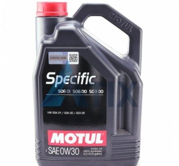 Масло моторное Specific 506 01 506 00 503 00 0W-30 (5 л) MOTUL 824206